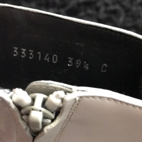 Balenciaga Cement Leather Ankle Biker Boot - Picture 8 of 8
